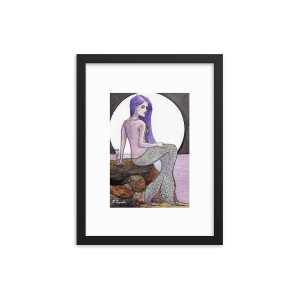 Cab Sauv Siren Framed Print